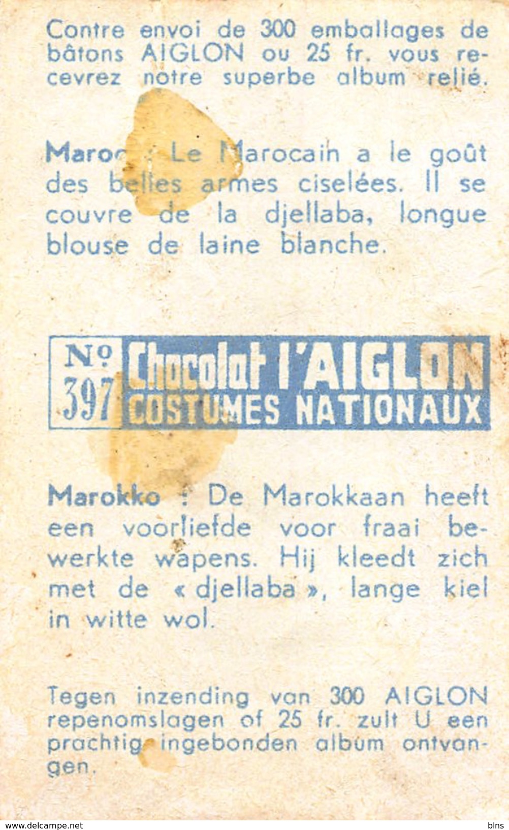 Lot 26 chromos Aiglon Costumes Nationaux