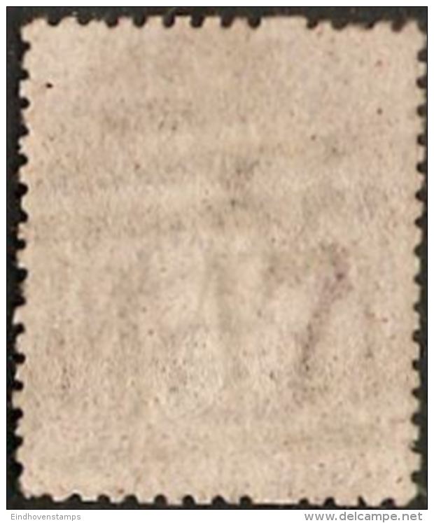 Great Britain 1858 1 D Red, Plate 205 Alph. EB Cancel 447 Leeds - Gebraucht