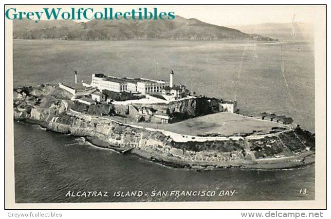 CA, Alcatraz Island,San Francisco, California, RPPC, Prison - Côte D'Or