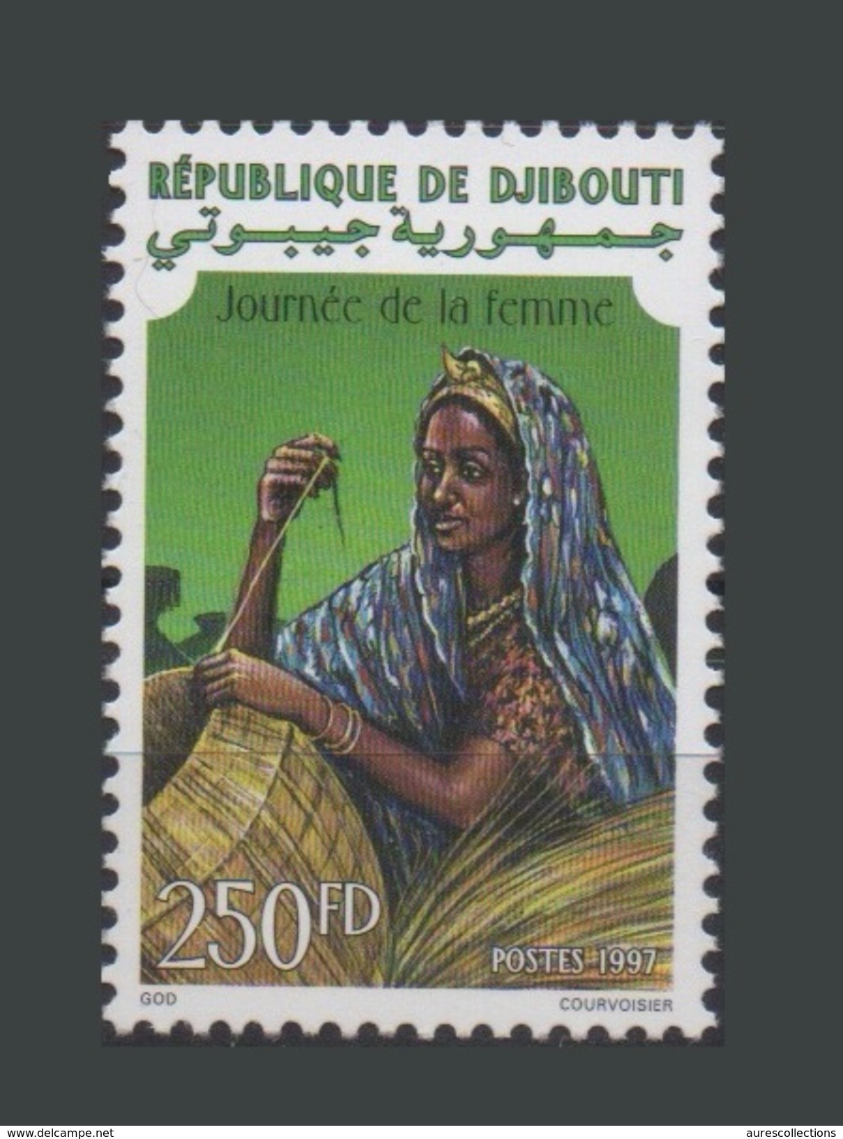 DJIBOUTI JOURNNEE DE LA FEMME WOMAN WOMEN DAY 1997 YT 719T Michel Mi 637 MNH ** RARE - Mother's Day