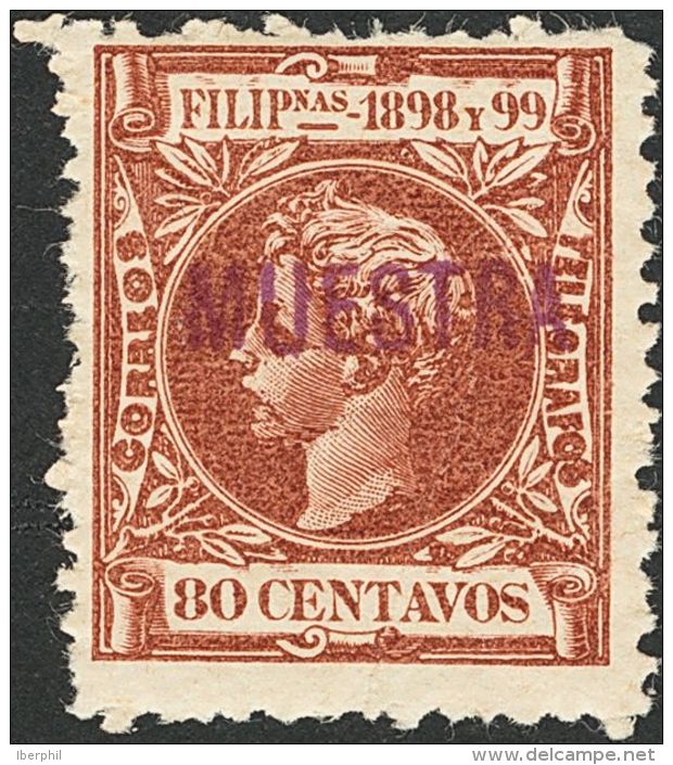 * 131/48M 1898. Filipinas. Serie Completa, A Falta De Los Valores De 3 Mils, 1 Peso Y 2 Pesos. MUESTRA. MAGNIFICOS. (Edi - Philipines