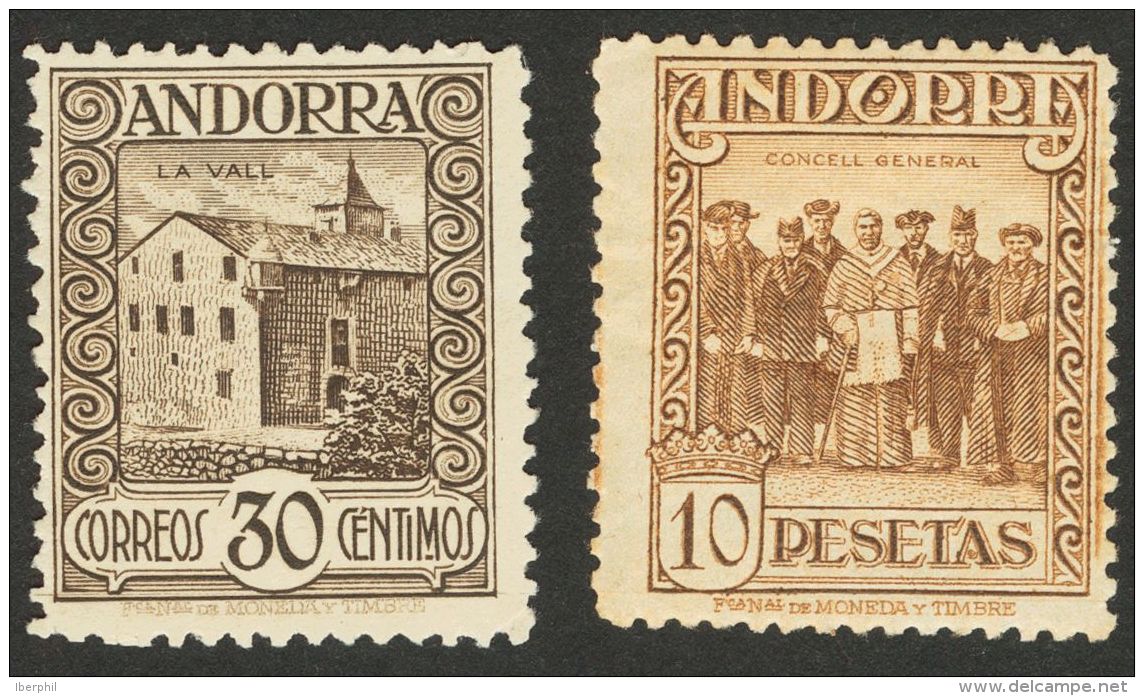 * 15/27 1929. Andorra. Serie Completa. MAGNIFICA. (Edifil 2017: 485&euro;) - Autres & Non Classés