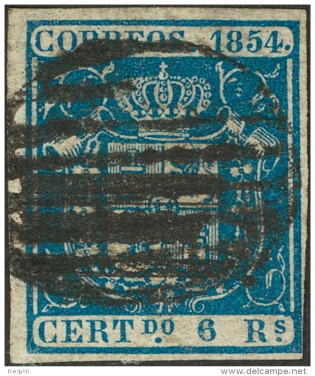 &ordm; 26, 27 1854. Espa&ntilde;a. 5 Reales Verde Y 6 Reales Azul. BONITOS. (Edifil 2017: 600&euro;) - Other & Unclassified