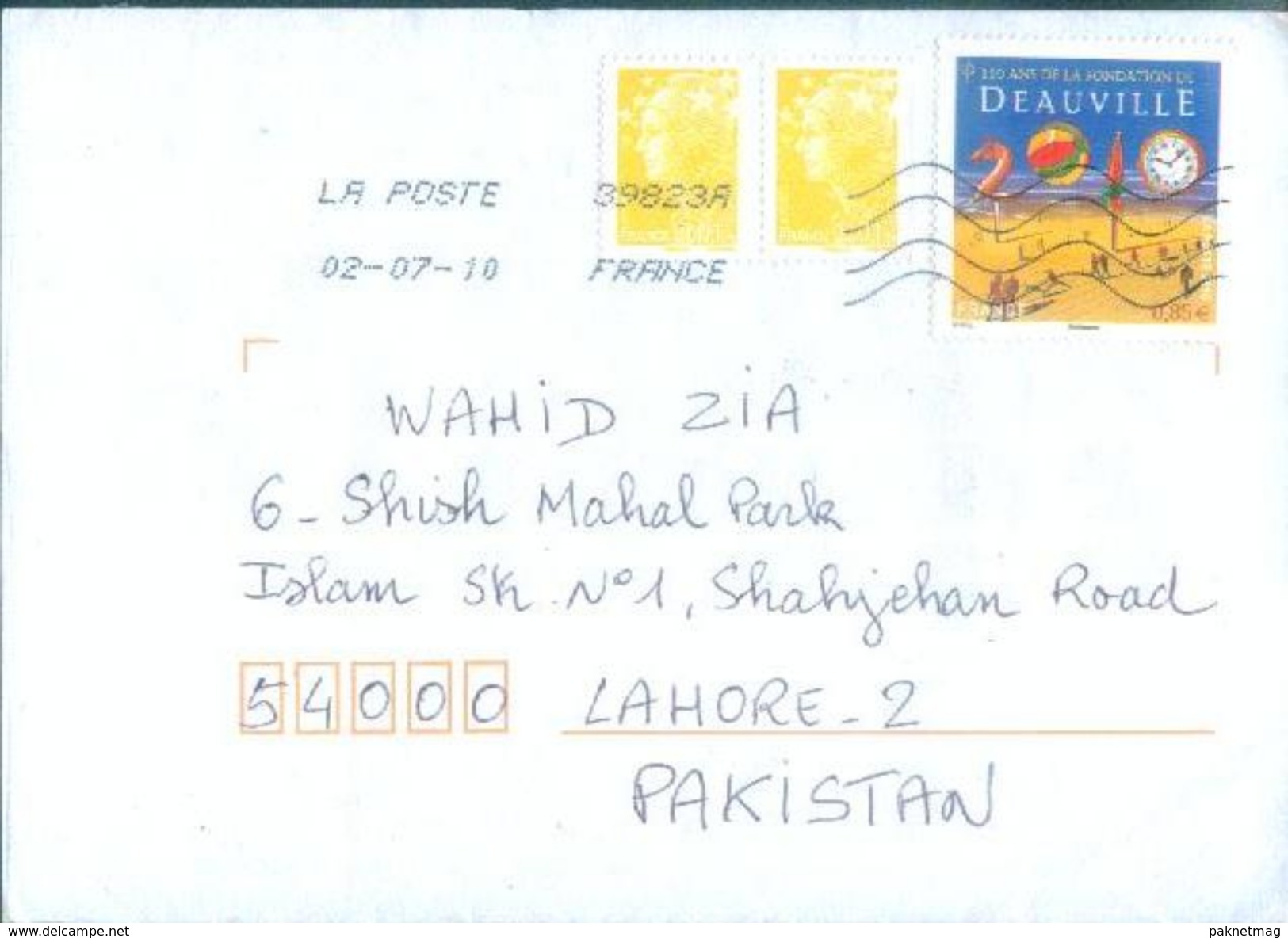D232- Post From France To Pakistan. Clock. Watch. - Other & Unclassified