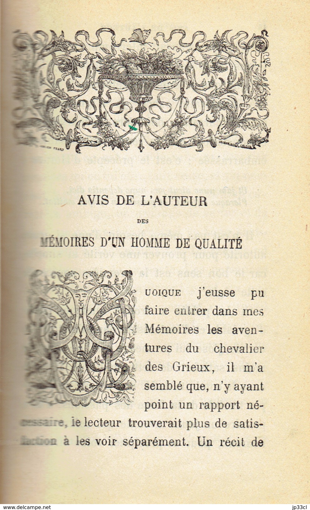 Manon Lescaut De L'Abbé Prévost Par Jules Janin (Illustrations De Tony Johannot) Collationné Sur L'édition De 1753 - 1801-1900