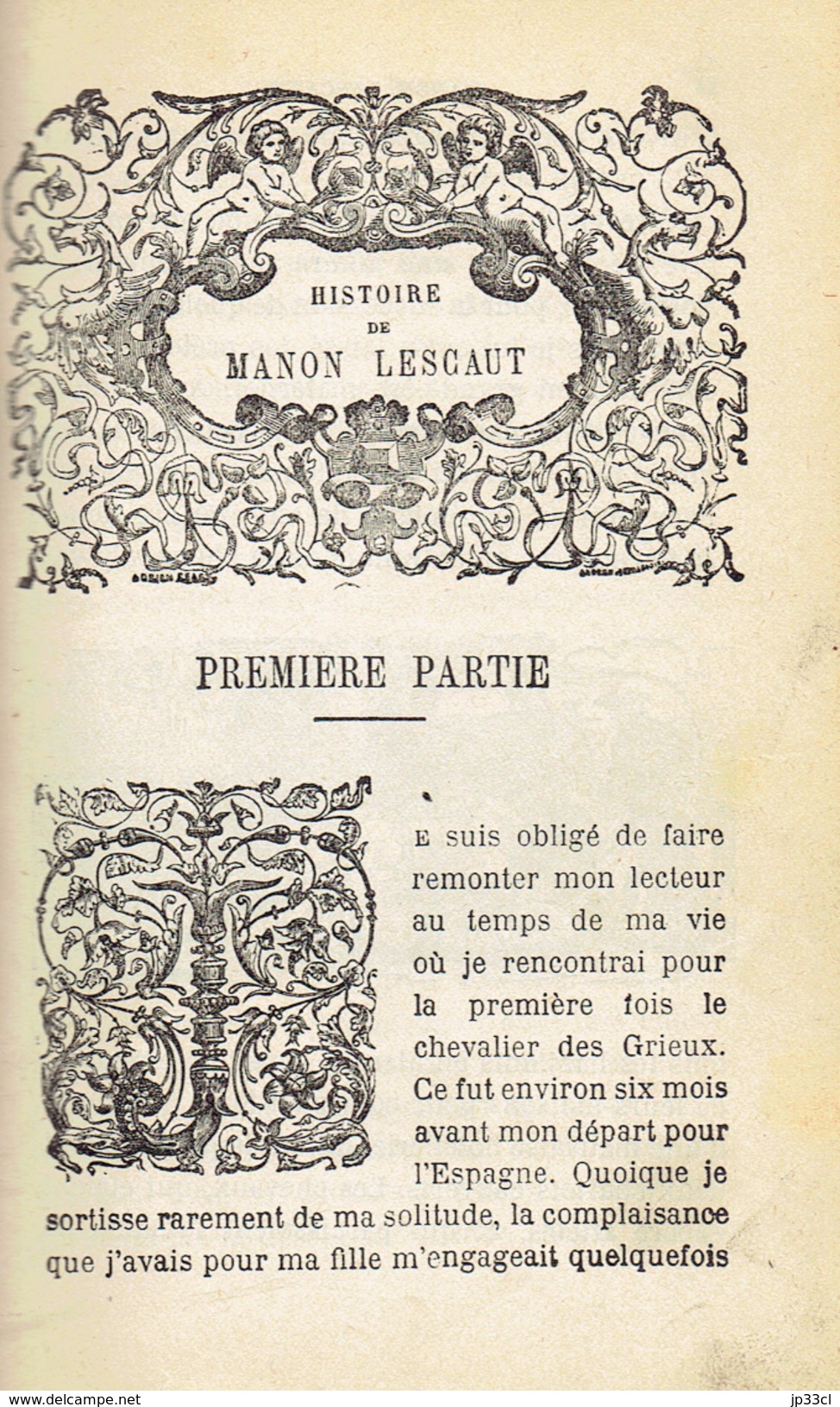 Manon Lescaut de l'Abbé Prévost par Jules Janin (Illustrations de Tony Johannot) collationné sur l'édition de 1753