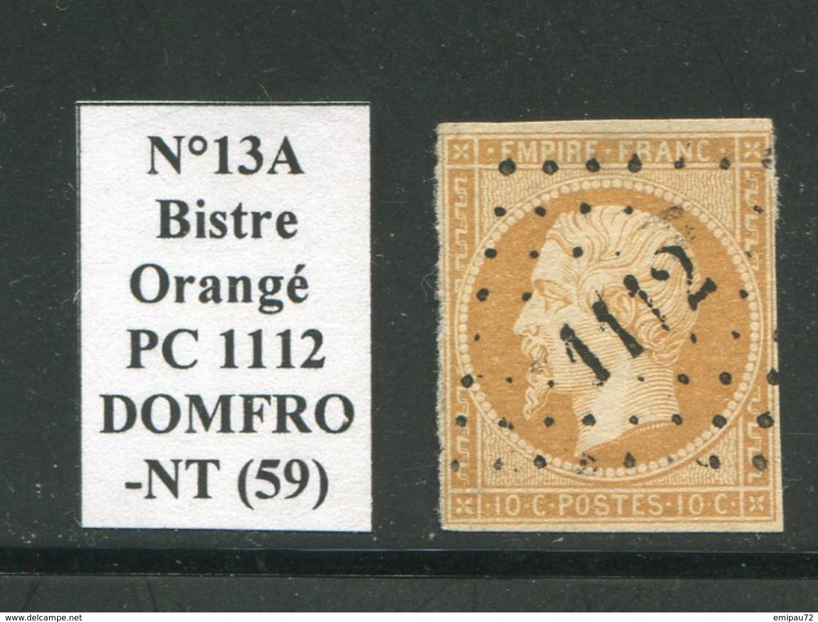 FRANCE- Y&T N°13A- PC 1112 (DOMFRONT 59) - Autres & Non Classés