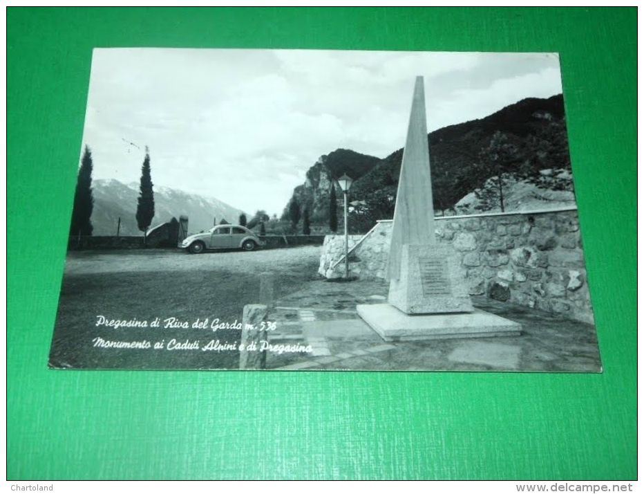 Cartolina Pregasina Di Riva Del Garda - Monumento Ai Caduti Alpini 1979 - Trento