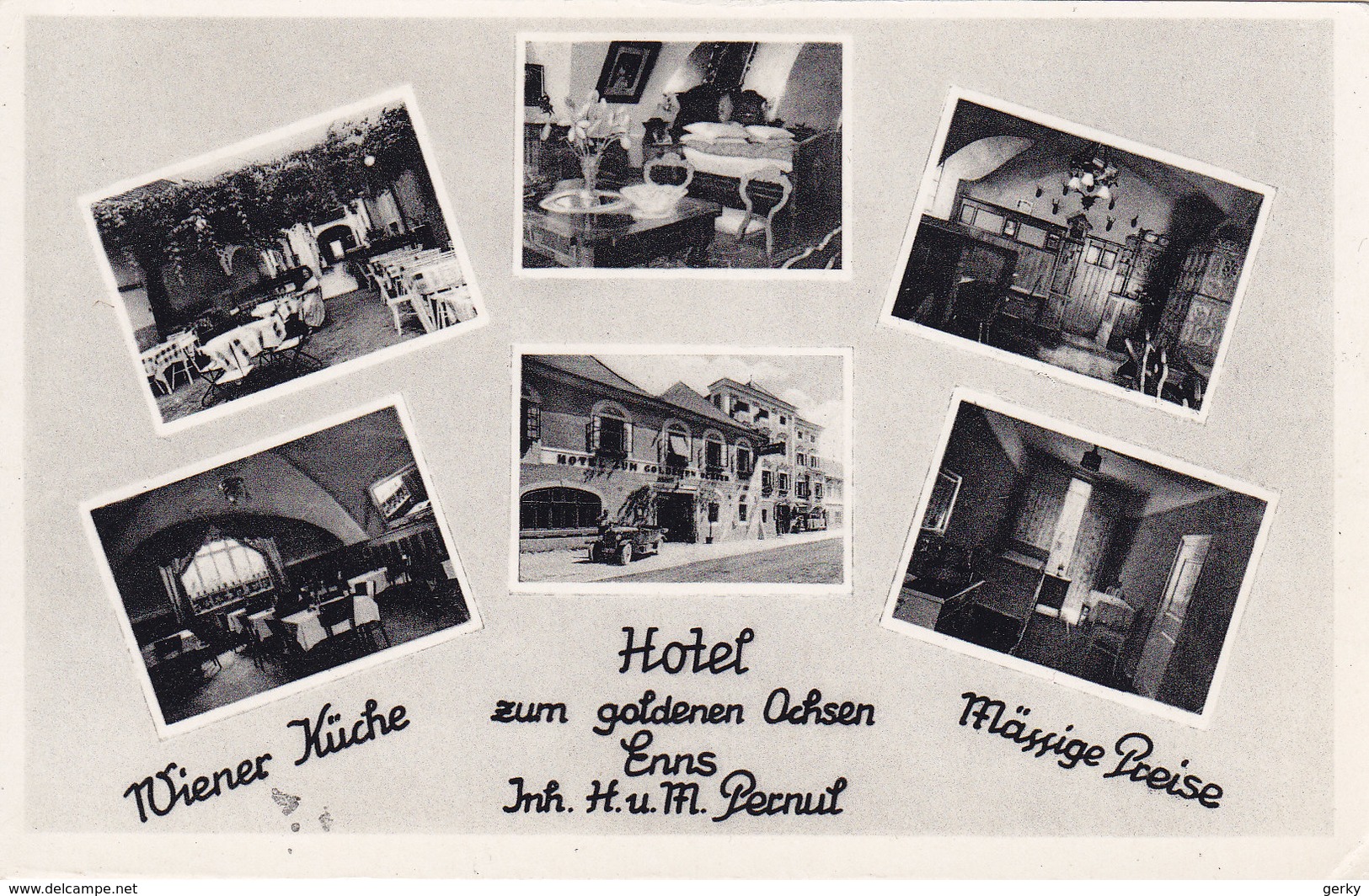 Ansichtskarte Enns - Hotel Zum Goldenen Ochsen - Enns