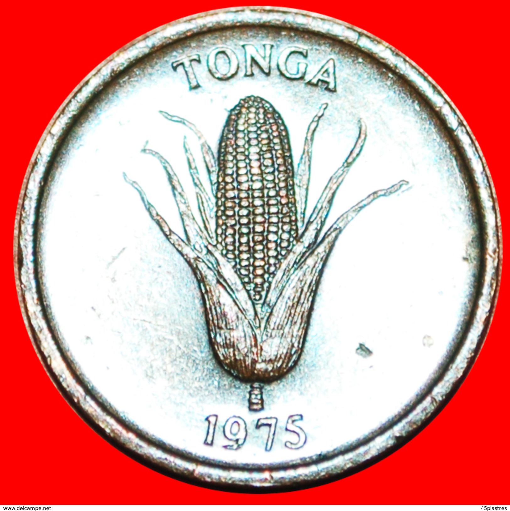 · CORN AND SOW: TONGA ★ 1 SENITI 1975! LOW START ★ NO RESERVE! Taufa'ahau Tupou IV (1965-2006) - Tonga