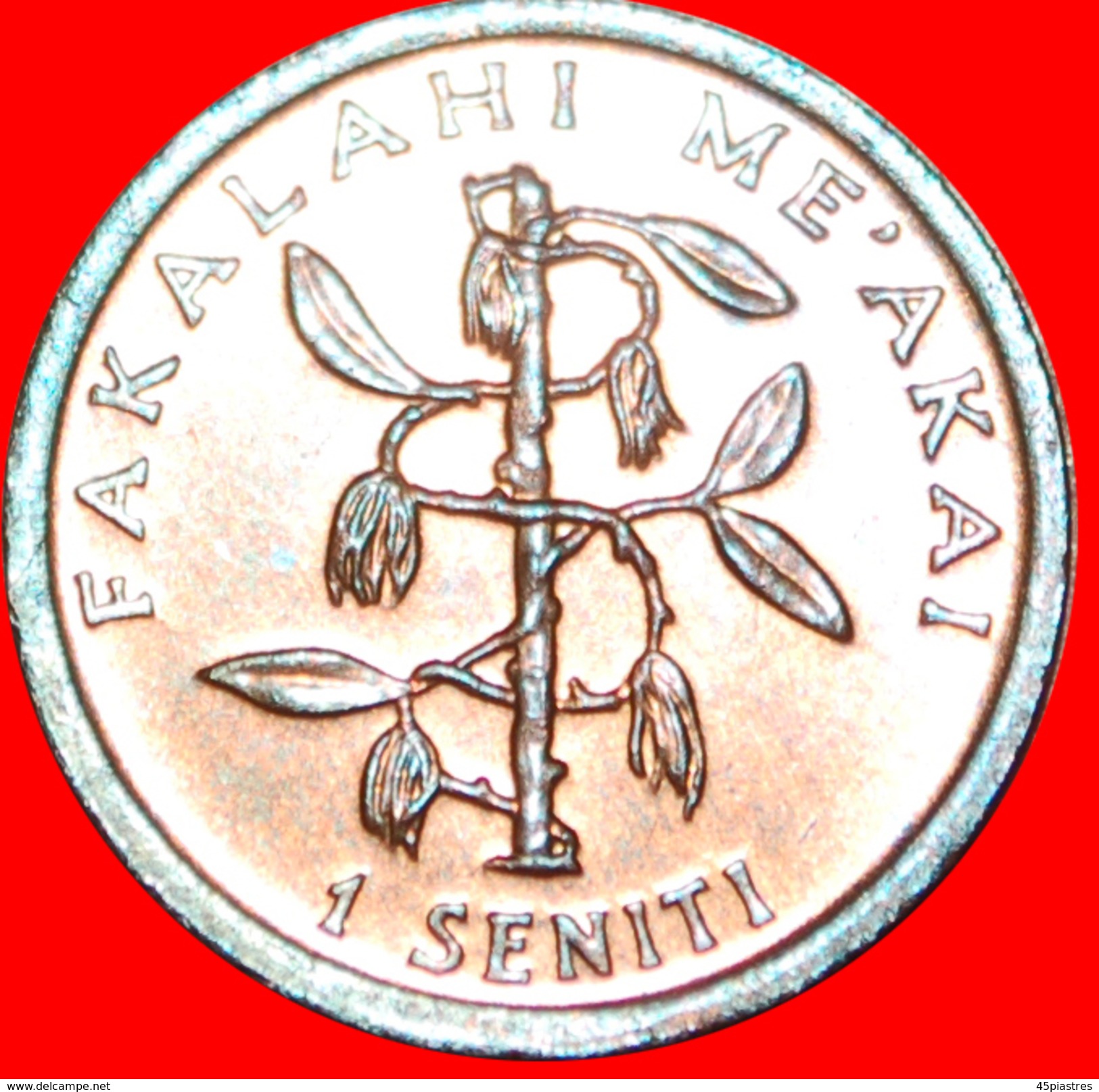 · GREAT BRITAIN: TONGA &#x2605; 1 SENITI 1996! LOW START&#x2605; NO RESERVE! Tupou IV (1965-2006) - Tonga