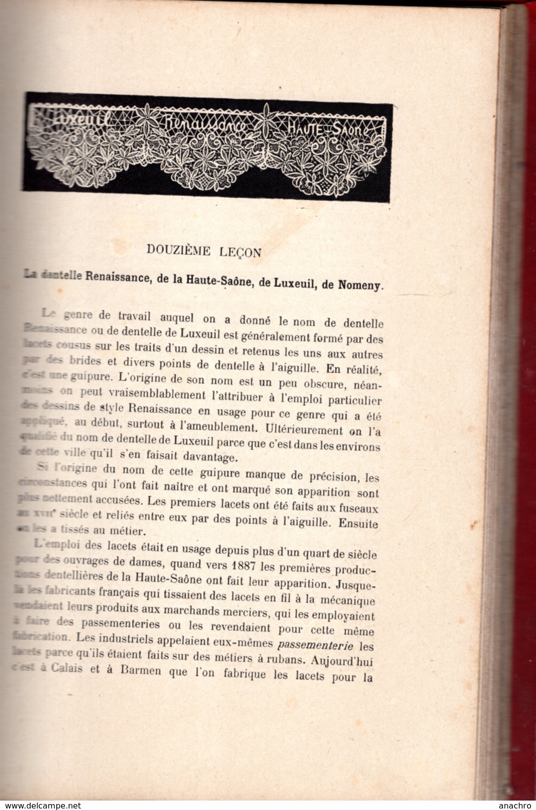 HISTOIRE Des BRODERIES DENTELLES FRANCAISES ET ETRANGERES 1906 GRAVURES Sublimes - Littérature