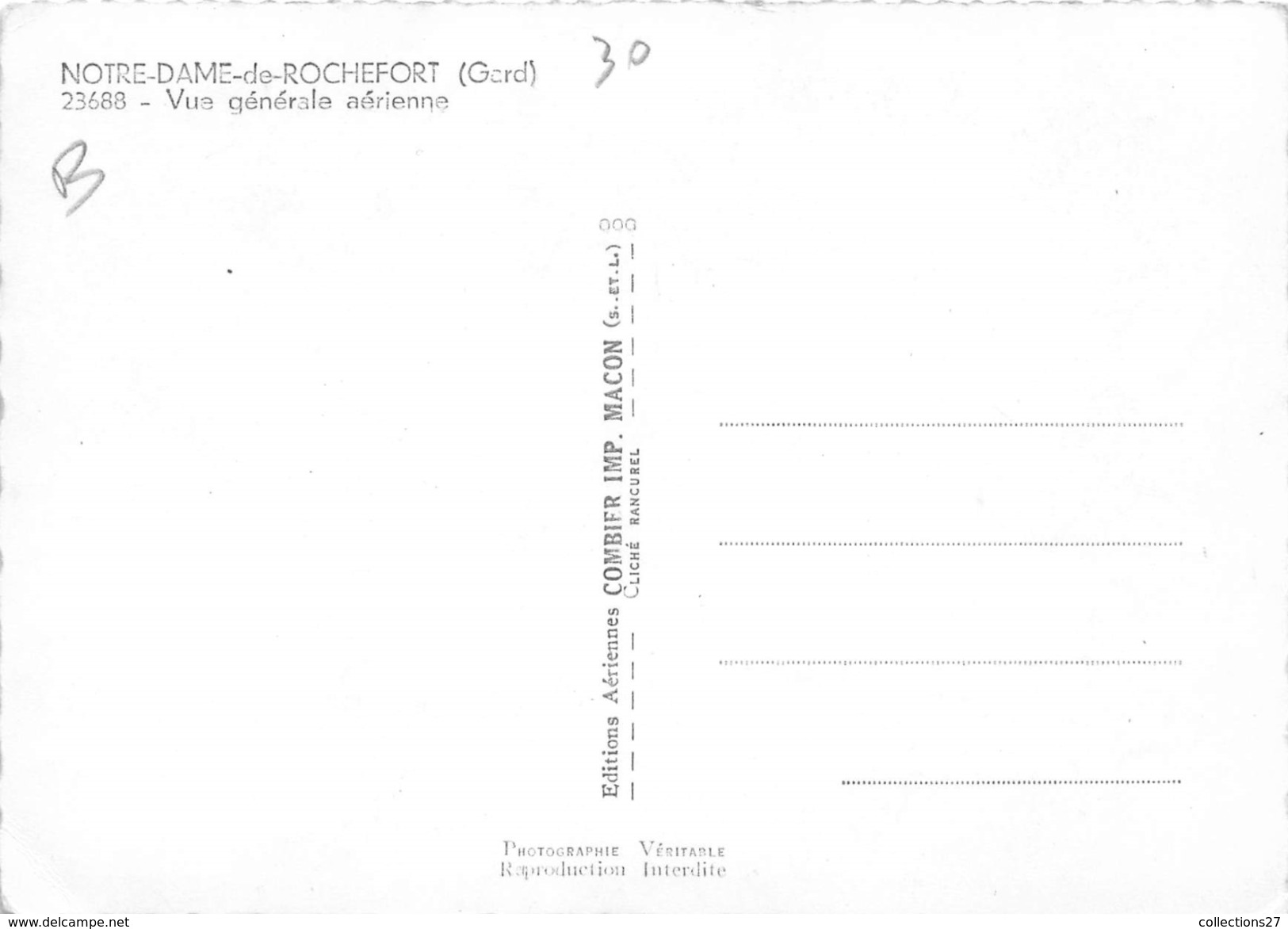 30-NOTRE-DAME-DE-ROCHEFORT-VUE GENERALE AERIENNE - Andere & Zonder Classificatie