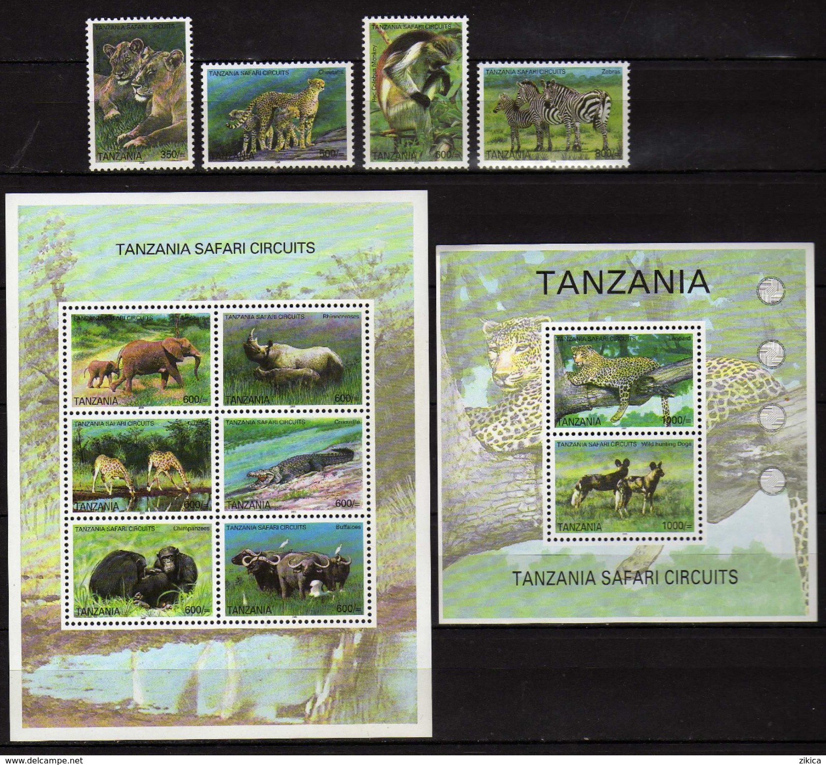Tanzania 2005 Safari In Tanzania.animals.S/S And Stamps. MNH - Tanzanie (1964-...)