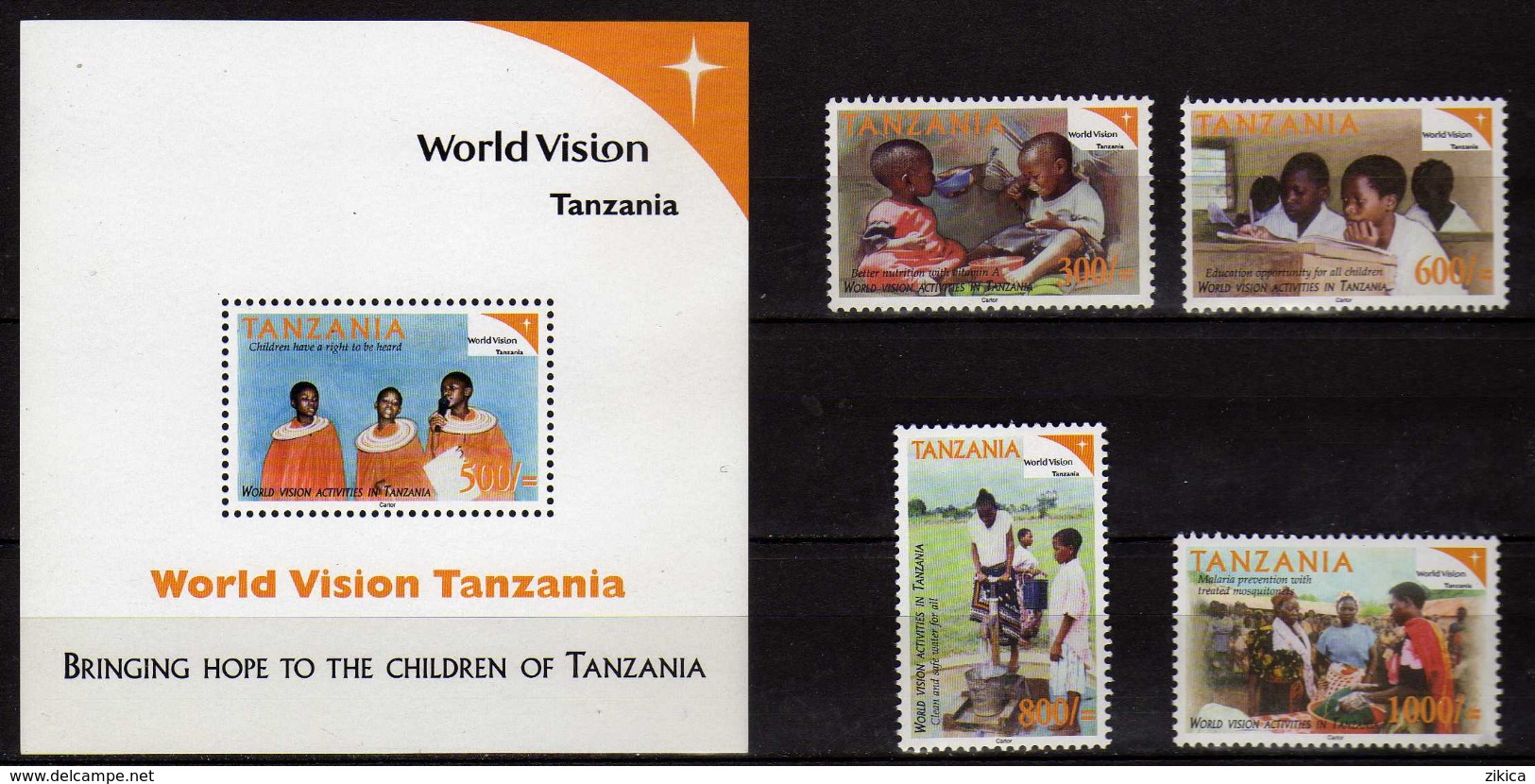 Tanzania 2003 Local Projects Of World Vision International.S/S And Stamps. MNH - Tanzania (1964-...)