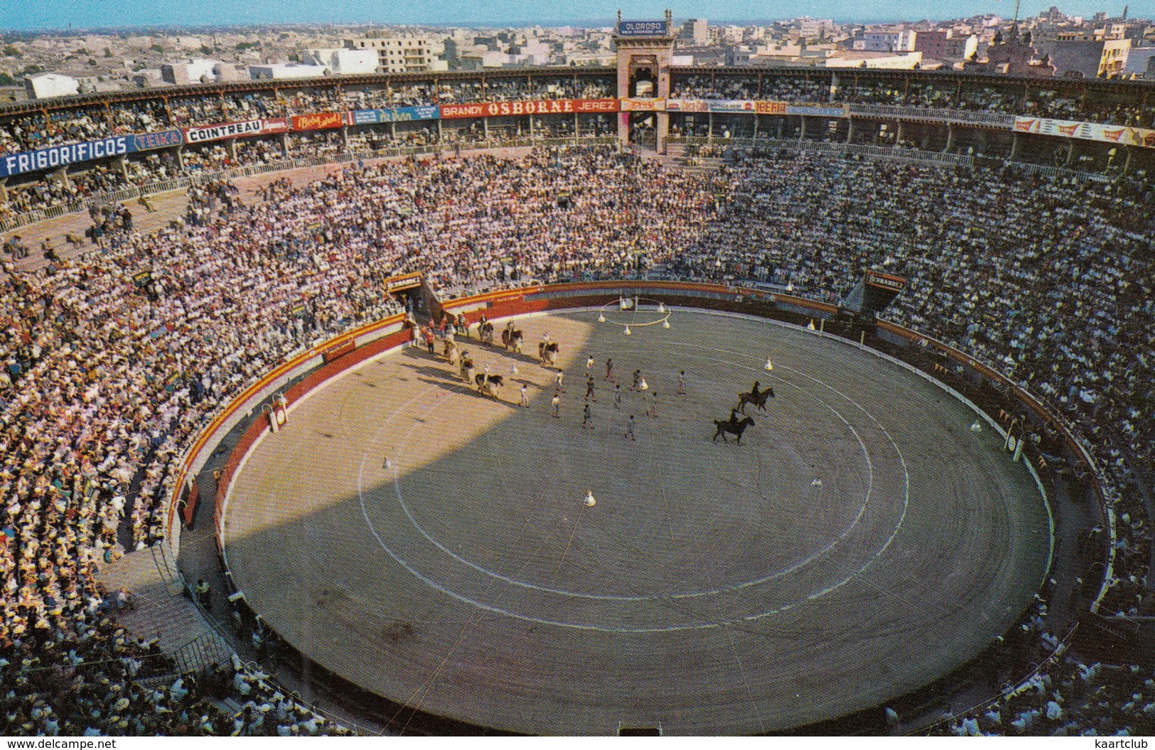 Mallorca - Plaza De Toros  Coliseo Balear, Palma, Espana - 'Frigorificos', 'Cointreau' &  'Osborne'  Billboards - Corrida