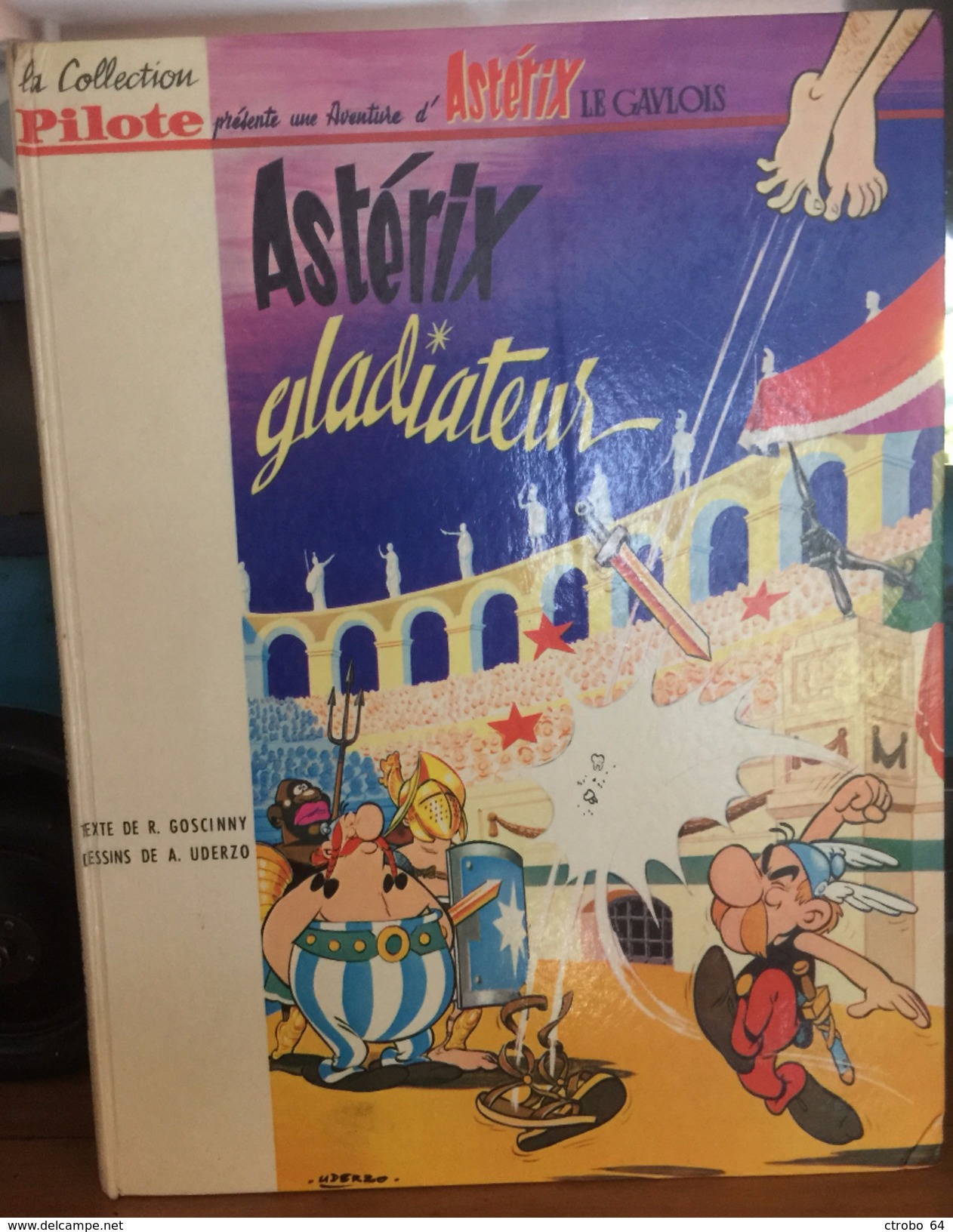 ASTERIX GLADIATEUR édition De 1964 En Très Bon état 17 Titres Au Dos 4a - Astérix