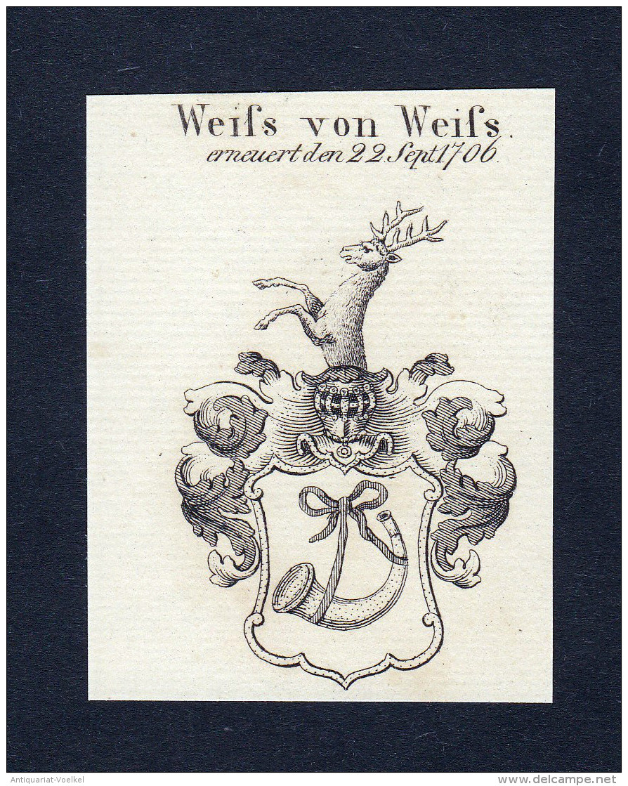 Weifs Von Weifs - Weifs Wappen Adel Coat Of Arms Heraldry Heraldik - Stiche & Gravuren