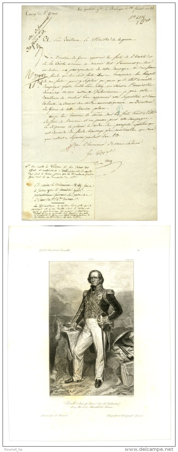 SOULT Jean De Dieu, Duc De Dalmatie (1769-1851), Mar&eacute;chal D'Empire. - Sonstige & Ohne Zuordnung