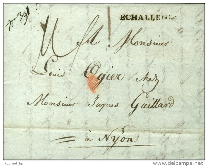 ECHALLENS Sur Lettre Avec Texte Dat&eacute; 1815. - TB / SUP. - R. - Other & Unclassified