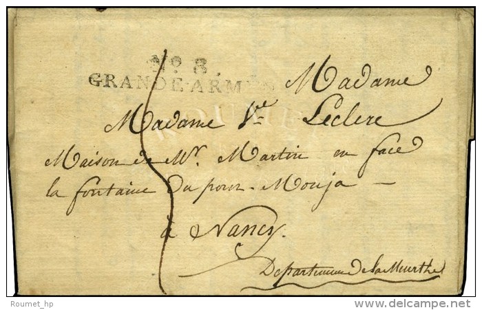 N&deg; 8 / GRANDE ARMEE Sur Lettre Avec Superbe Texte Historique Dat&eacute; De Marienverden Le 3 Mai 1812. - TB. -... - Legerstempels (voor 1900)