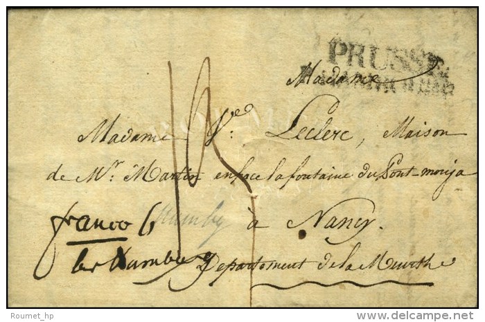 Lettre Avec Superbe Texte Dat&eacute; De Stettin Sur L'Oder Le 21 Mars 1811 '' Je Suis Ici Fort Bien. Le Quartier... - Armeestempel (vor 1900)