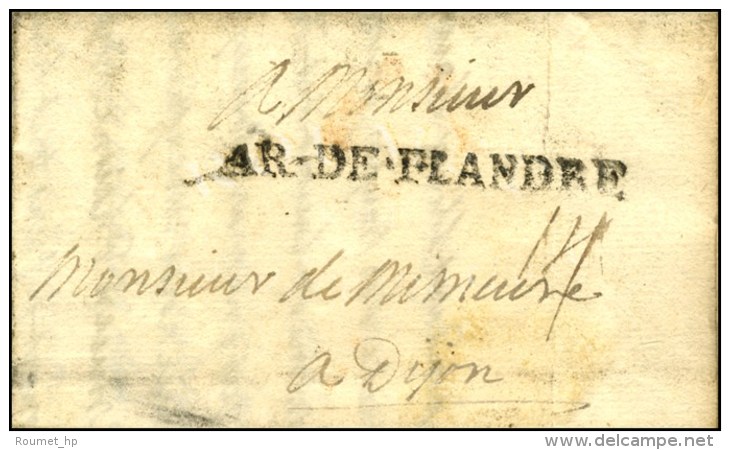 AR.DE.FLANDRE Sur Lettre Avec Texte Dat&eacute; '' Au Camp De Cond&eacute; Le 12 Octobre 1706 ''. - TB. - R. - Legerstempels (voor 1900)