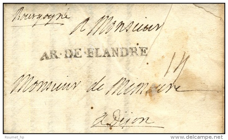 AR.DE.FLANDRE Sur Lettre Avec Texte Dat&eacute; Au Camp De Frelinghen Le 8 Septembre 1706. - TB / SUP. - R. - Armeestempel (vor 1900)