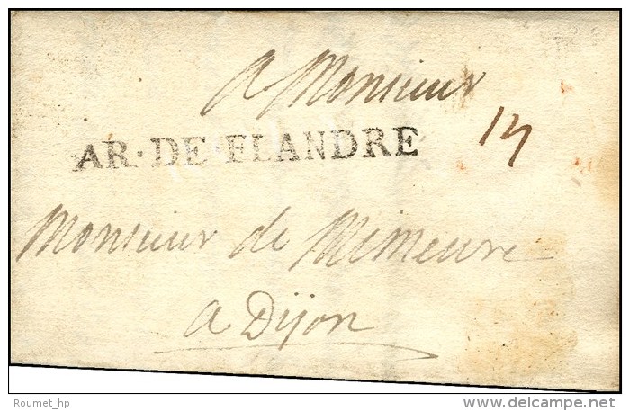 AR.DE.FLANDRE Sur Lettre Avec Texte Dat&eacute; Au Camp De Kenvain Le 22 Octobre 1706. -SUP. - R. - Armeestempel (vor 1900)