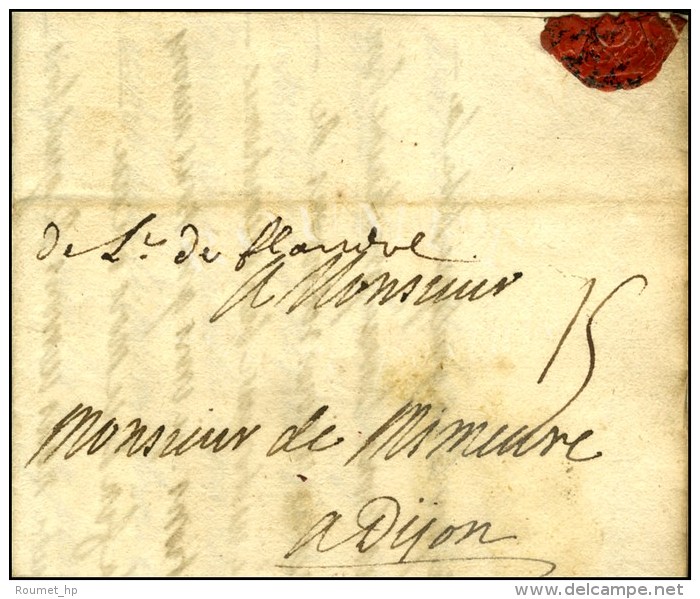 '' De L De Flandre '' Sur Lettre Avec Texte Dat&eacute; '' Au Camp De Frelinghein Le 21 Juin 1705 ''. - TB. - R. - Armeestempel (vor 1900)