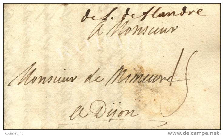 Marque Manuscrite '' De L'Arm De Flandre '' Sur Lettre Avec Texte Dat&eacute; Au Camp De Bedo&eacute; Le 28 Juin... - Legerstempels (voor 1900)