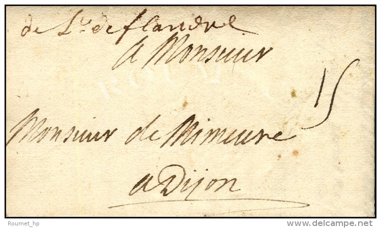 '' De L De Flandre '' Sur Lettre Dat&eacute; Au Camp De Vaux Notre Dame Le 19 Juin 1705. - TB / SUP. - R. - Legerstempels (voor 1900)