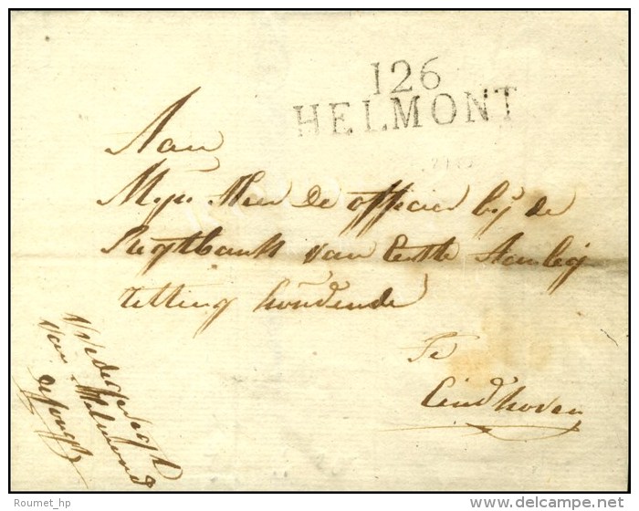 126 / HELMONT Sur Lettre Sans Texte. - SUP. - 1792-1815: Départements Conquis