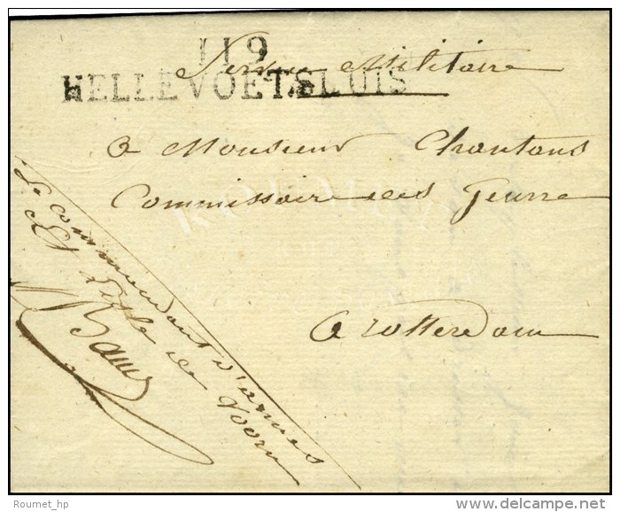 119 / HELLEVOETSLUIS Sur Lettre En Franchise. 1811. - TB / SUP. - 1792-1815: Départements Conquis