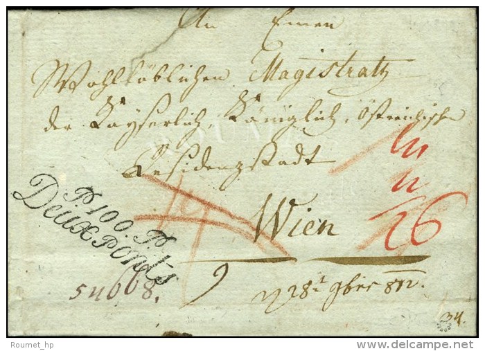 P. 100. P. / Deux Ponts Sur Lettre Pour Vienne. 1812. - SUP. - R. - 1792-1815: Départements Conquis