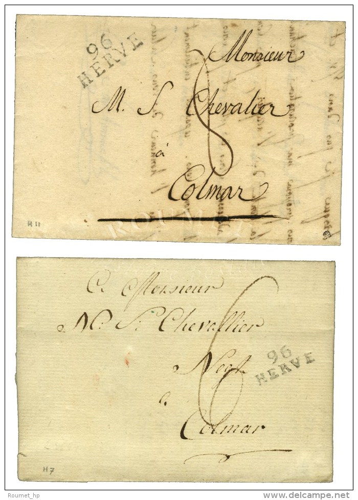 96 / HERVE An 13 ; Idem 1811. - TB / SUP. - 1792-1815: Départements Conquis