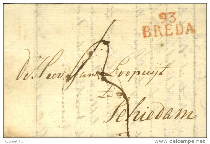 93 / BREDA Rouge. 1814. - SUP. - 1792-1815: Départements Conquis