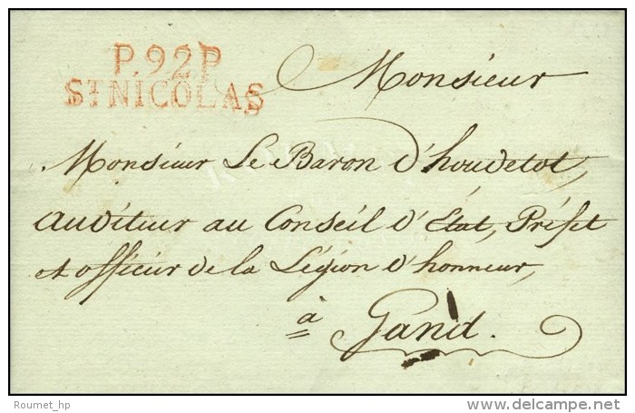 P. 92. P. / ST NICOLAS Rouge (43 Mm). 1812. - SUP. - 1792-1815: Départements Conquis