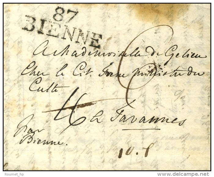 87 / BIENNE. 1801. - TB / SUP. - R. - 1792-1815: Départements Conquis