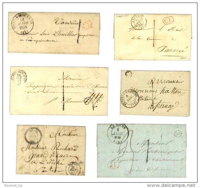 Lot De 6 Lettres Avec Taxe 1. - TB / SUP. - Sonstige & Ohne Zuordnung