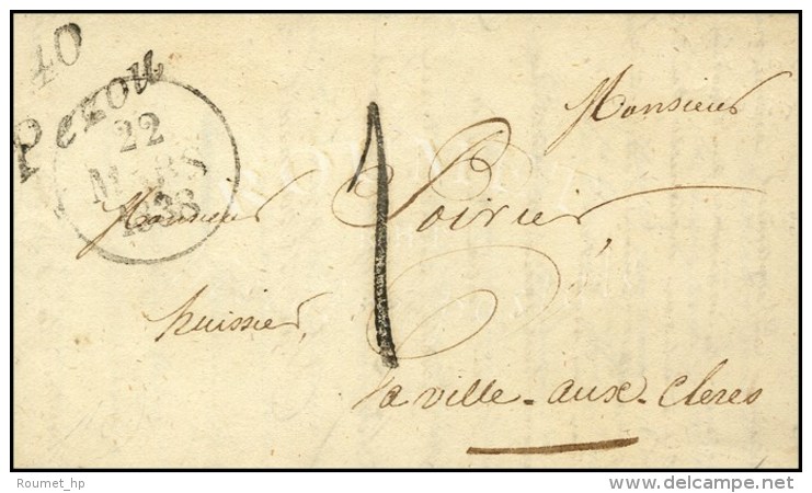 40 / Pezou + Taxe Tampon 1 (FL) Dateur A. 1838. - TB. - Sonstige & Ohne Zuordnung