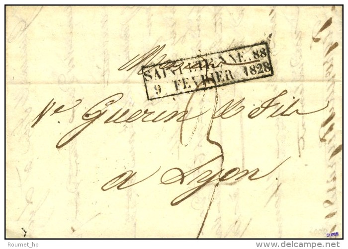 Cachet D'essai Encadr&eacute; ST ETIENNE 88 / 9 FEVRIER 1828. - TB / SUP. - R. - Sonstige & Ohne Zuordnung