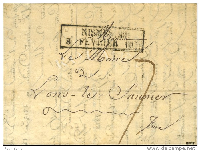 Cachet Encadr&eacute; D'essai De F&eacute;vrier 28 : NIMES 29 / 8 FEVRIER 1828. - TB / SUP. - R. - Sonstige & Ohne Zuordnung