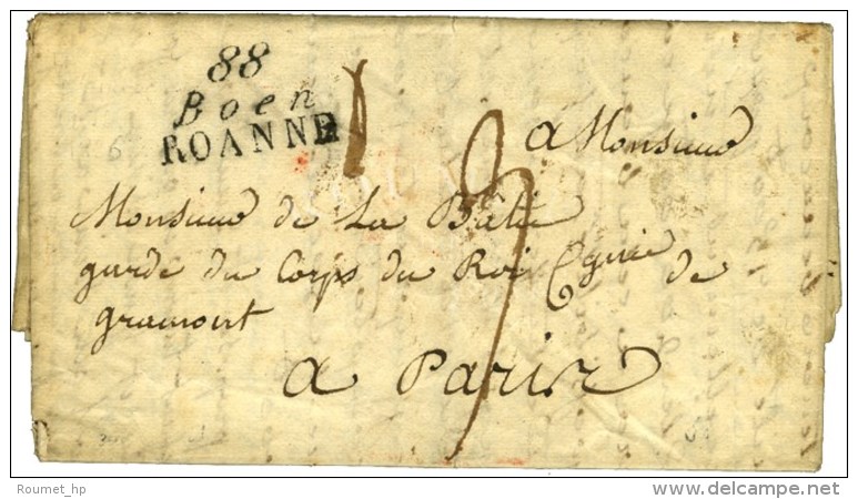 88 / Boen / ROANNE Sur Lettre Avec Texte Dat&eacute; 1827. - SUP. - Sonstige & Ohne Zuordnung