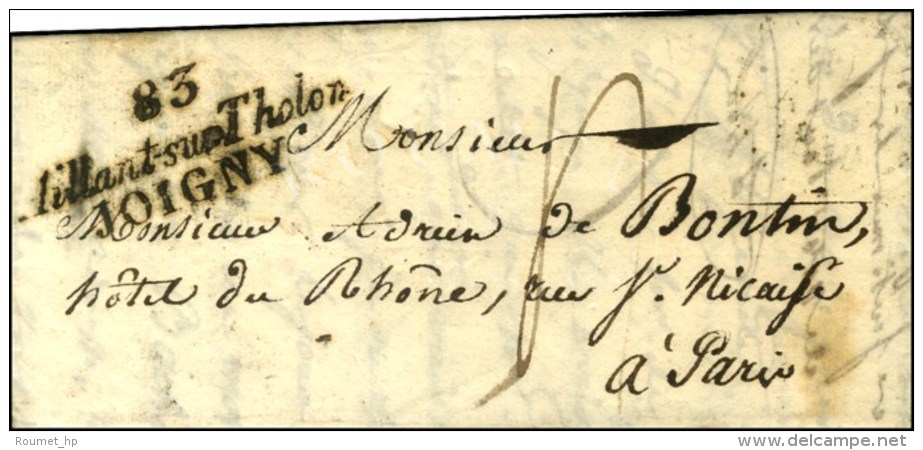 83 / Aillant-sur-Tholon / JOIGNY Sur Lettre Avec Texte Dat&eacute; 1830. - SUP. - R. - Sonstige & Ohne Zuordnung