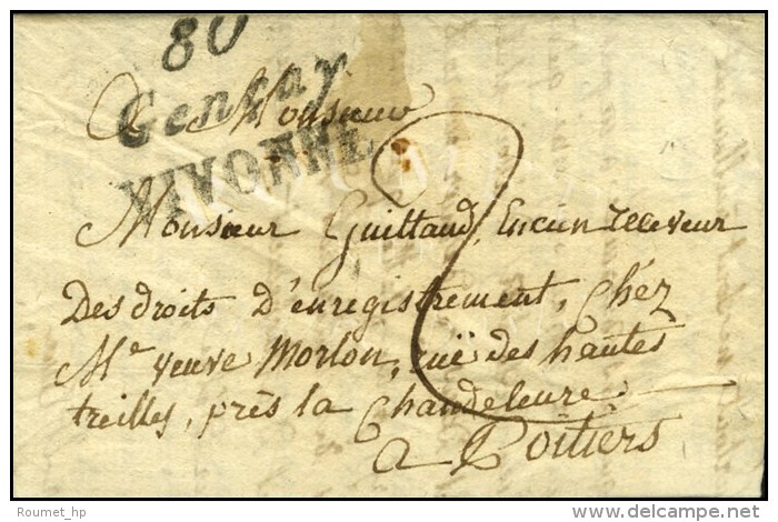 80 / Gen&ccedil;ay / DIVONNE Sur Lettre Avec Texte Dat&eacute; 1821. - TB / SUP. - Sonstige & Ohne Zuordnung