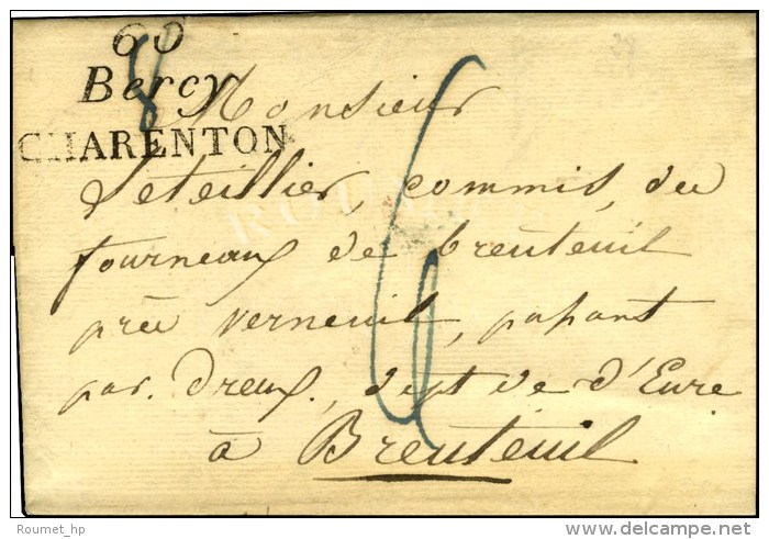 60 / Bercy / CHARENTON Sur Lettre Avec Texte Dat&eacute; 1823. - SUP. - Sonstige & Ohne Zuordnung