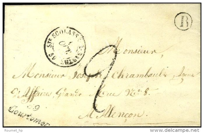 59 / Courtomer C&agrave;d T 15 Ste SCOLASSE-S-SARTHE 59 Taxe Tampon 2. B. RUR. B '' Tr&eacute;mond ''. 1849. - TB /... - Sonstige & Ohne Zuordnung