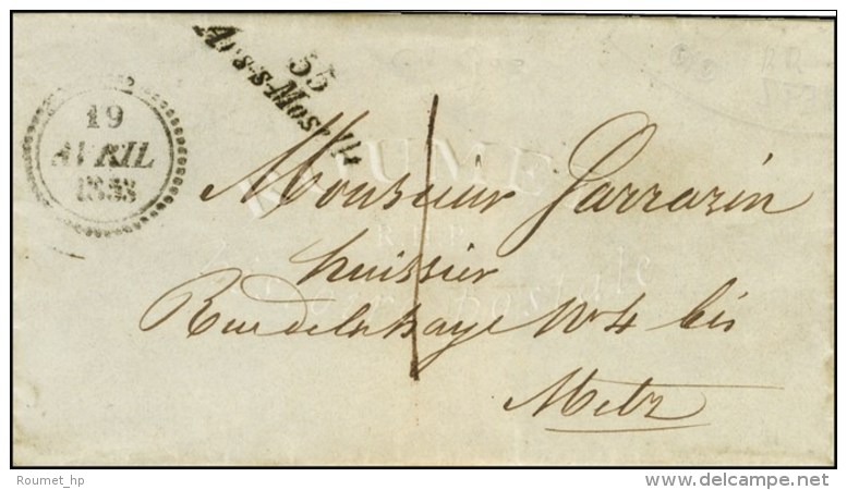 55 / Ars-s-Moselle Sur Lettre Locale Dateur B. 1853. - TB / SUP. - Sonstige & Ohne Zuordnung