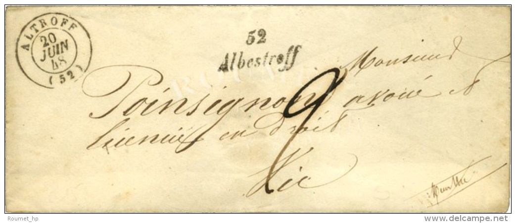 52 / Albestroff C&agrave;d T 15 ALTROFF (52). 1848. - SUP. - Sonstige & Ohne Zuordnung